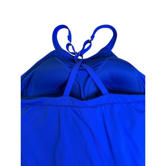 Lands’ End Women’s Blue Swim Dress Size 14 – LYCRA Xtra Life Fabric NWT - Picture 6 of 12